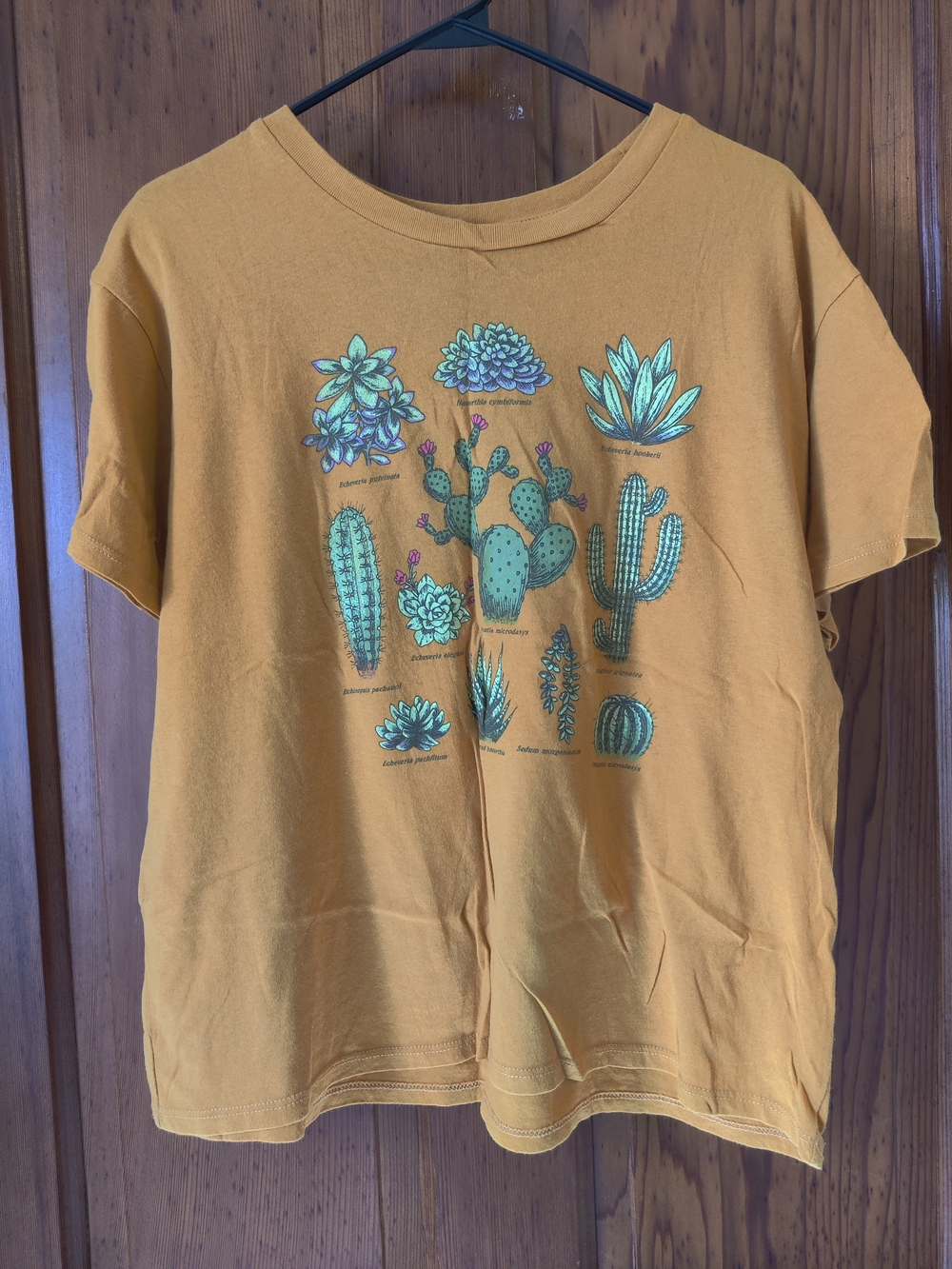 Fifth Sun Mustard Yellow Cactus Succulent Graphic Tee